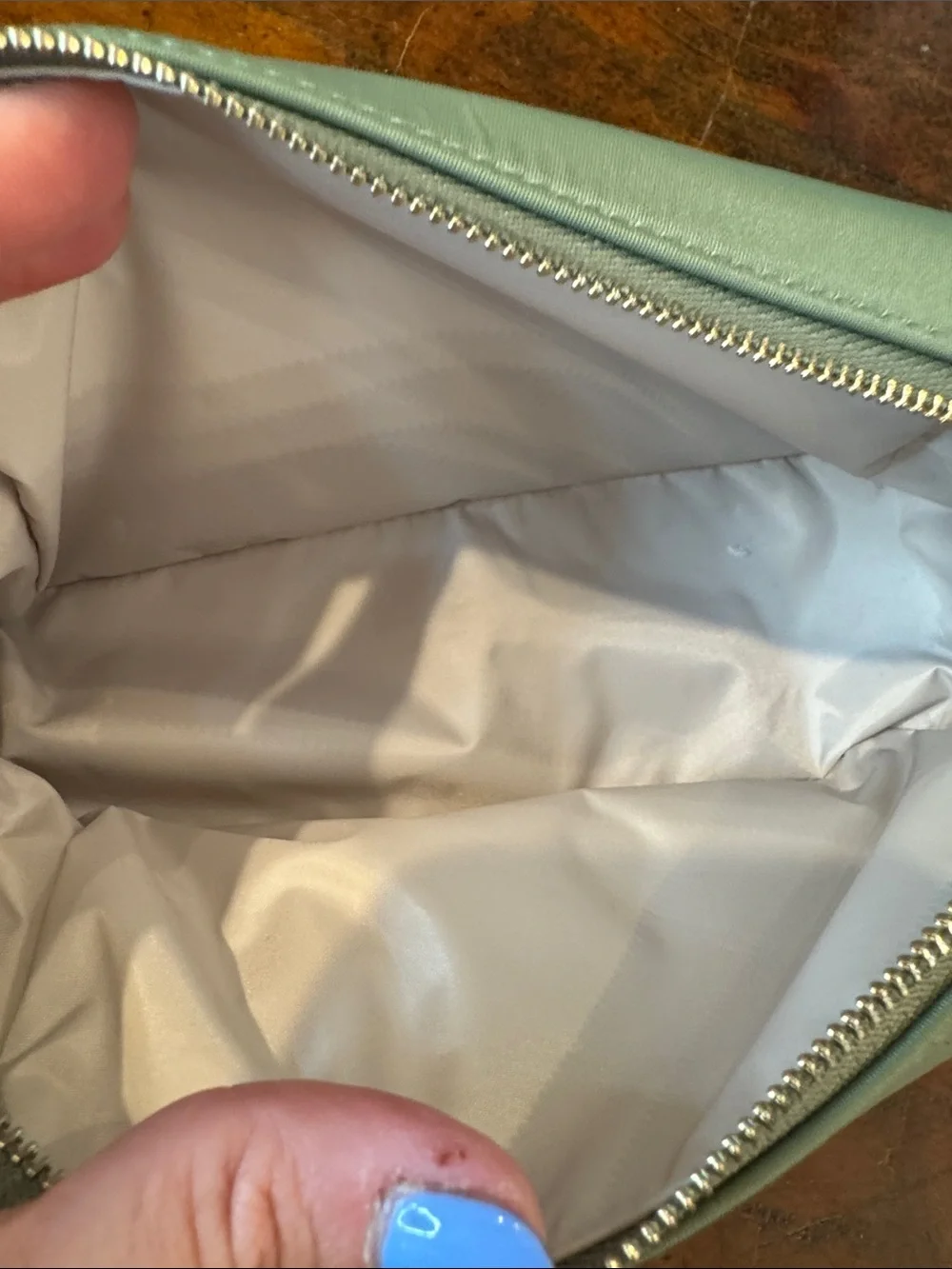 kate spade Olive Green Cosmetic Pouch